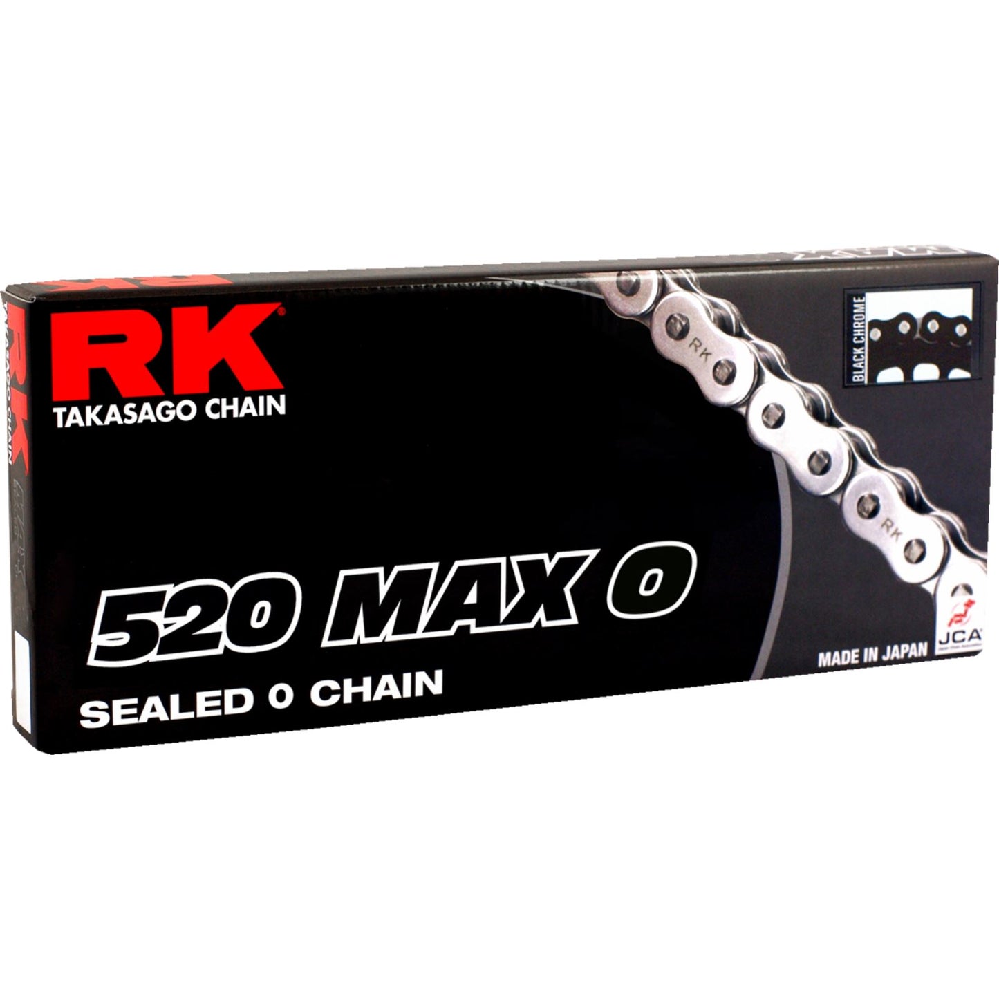 RK Chain 520 Max O - Drive Chain - 120 Links - Black/Chrome [MPN: 520MAXO-120-BC]_1400397