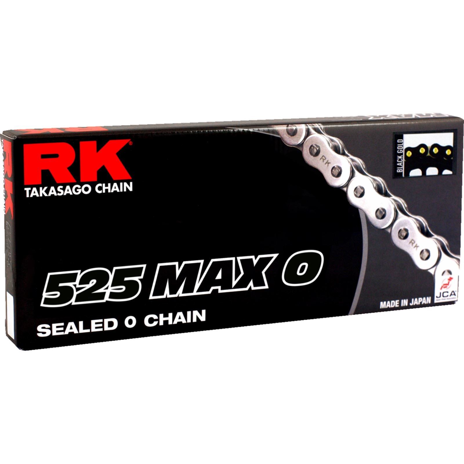RK Chain 525 Max O - Drive Chain - 130 Links - Black/Gold [MPN: 525MAXO-130-BG]_1400403