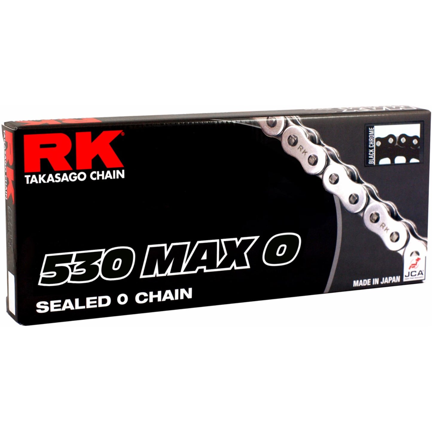 RK Chain 530 Max O - Drive Chain - 120 Links - Black/Chrome [MPN: 530MAXO-120-BC]_1400383