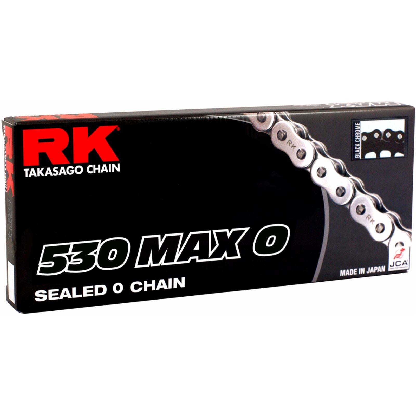 RK Chain 530 Max O - Drive Chain - 120 Links - Black/Chrome [MPN: 530MAXO-120-BC]_1400383