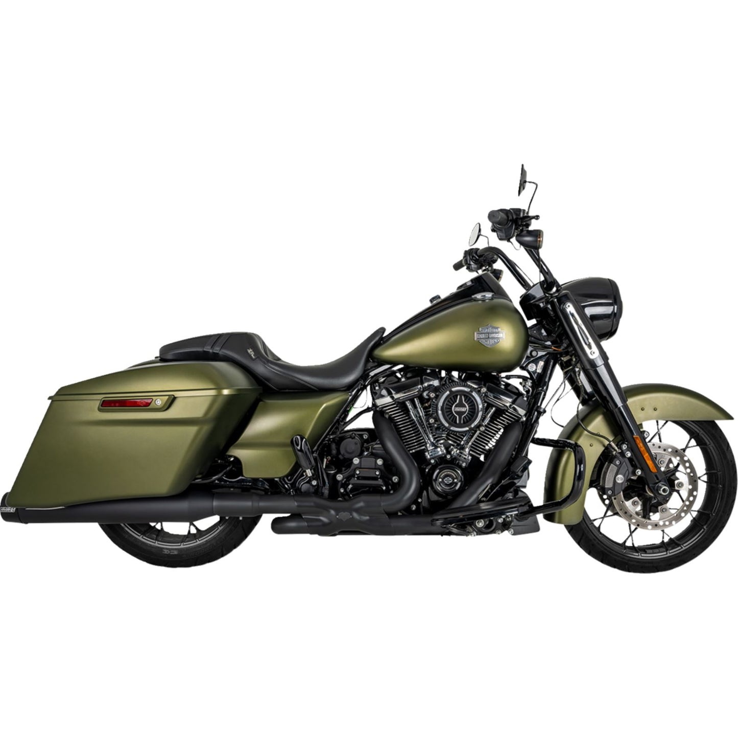 Vance And Hines Blackbird 450 Slip-On Mufflers - Black for Harley-Davidson 46792_1400964