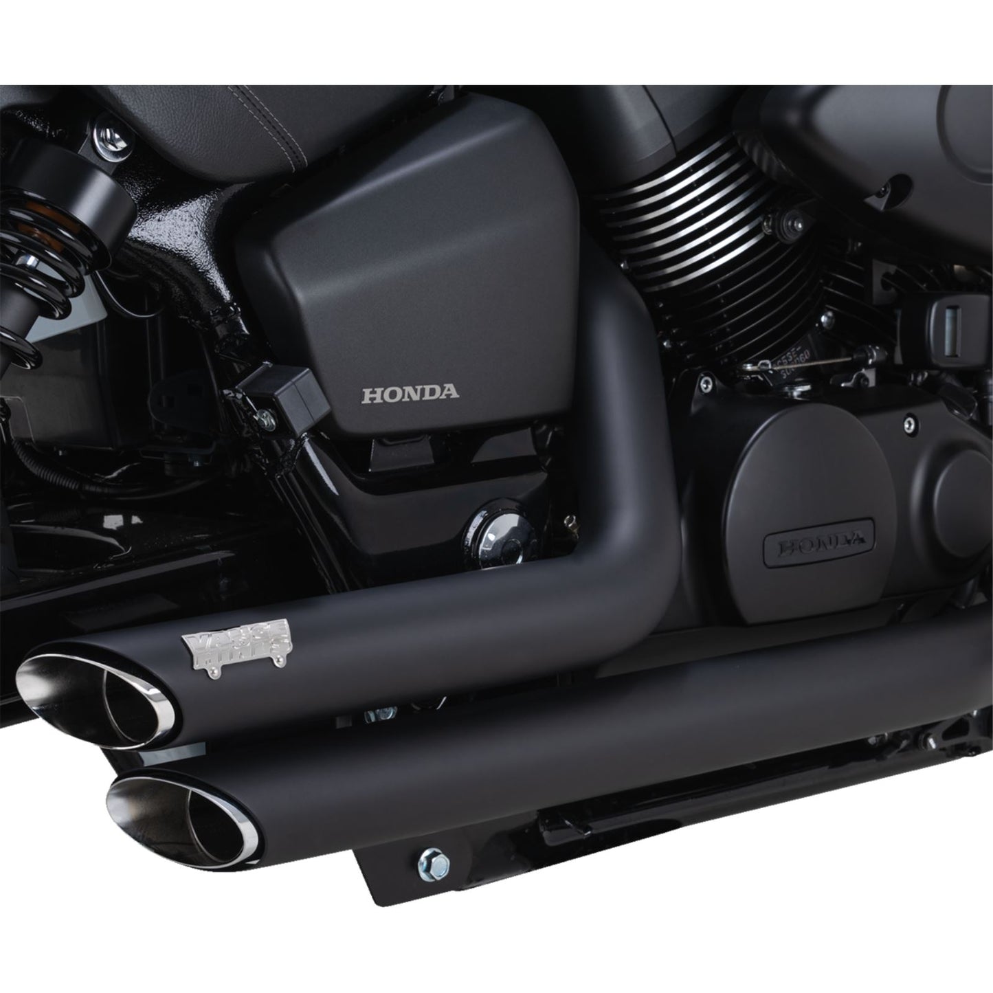 Vance And Hines Shortshots Staggered Exhaust System - Black 48319_1400447