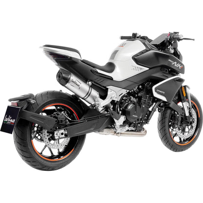 LeoVince LV One EVO Slip-On Muffler - Silver for 2024 CF Moto 800NK [MPN: 14444EU]_1400424