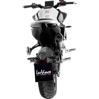 LeoVince LV One EVO Slip-On Muffler - Silver for 2024 CF Moto 800NK [MPN: 14444EU]_1400425
