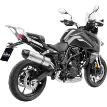 Leovince LV One EVO Slip-On Muffler Silver SL Steel for 2024 Benelli TRK 702X [MPN: 14446EU]_1405546