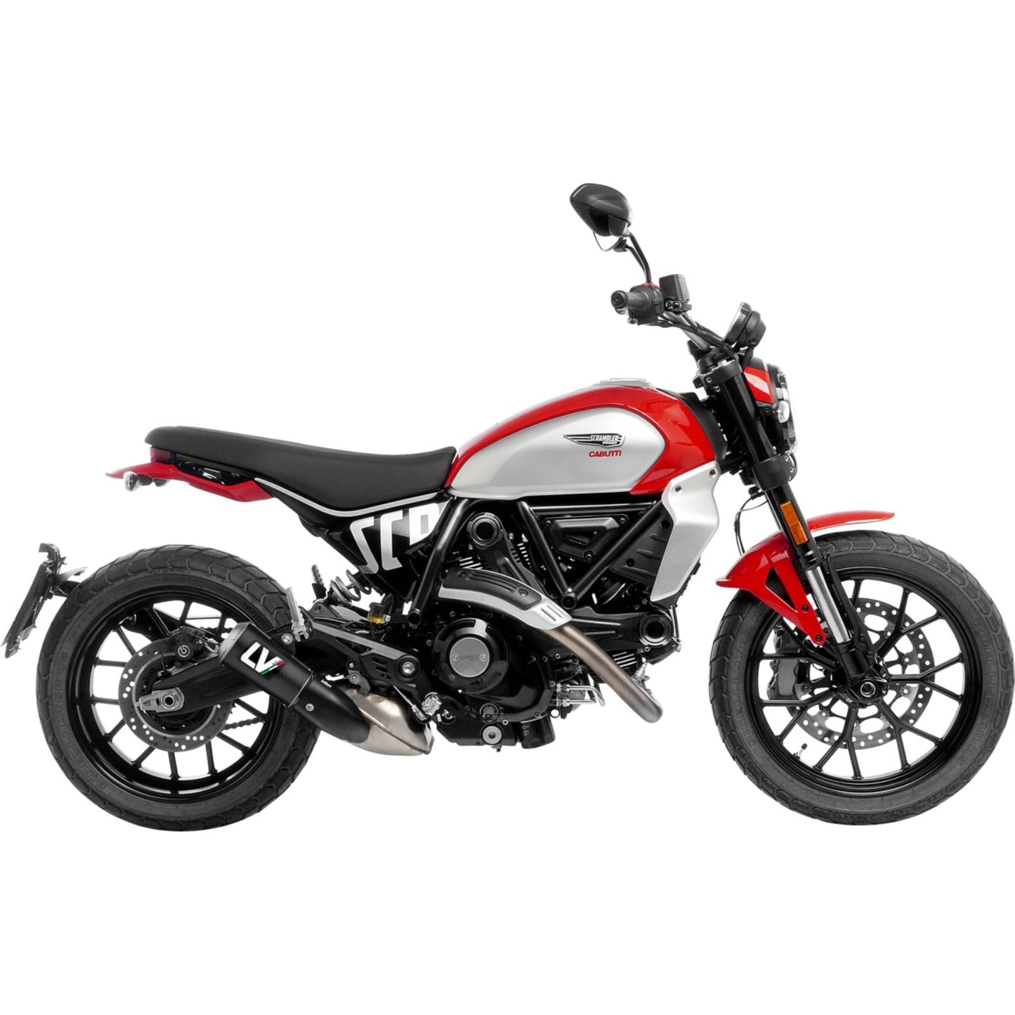 LeoVince LV-10 Slip-On Muffler - Carbon Fiber for Ducati [MPN: 15266C]_1400484