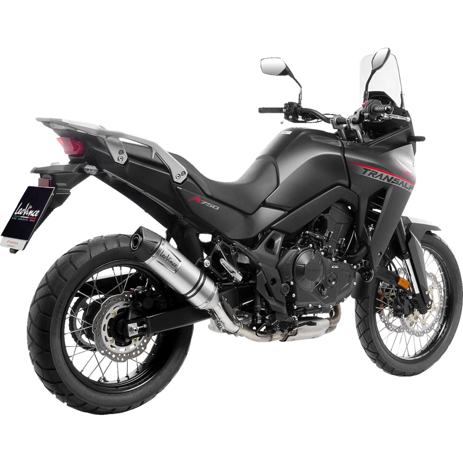 LeoVince LV One Slip-On Muffler - Black for 2024 Honda XL750R Transalp [MPN: 14440EBU]_1405549