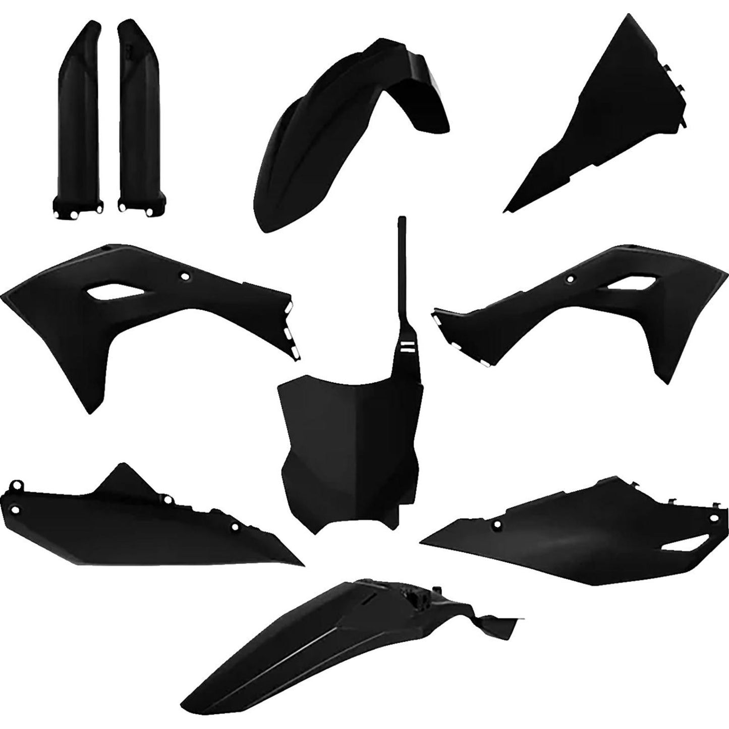Polisport Body Kit - With Fork Guards - Black for Kawasaki - KX 250/450 F 91362_1539881