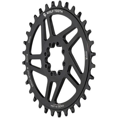 Wolf Tooth Direct Mount Chainring - 36t, Black [MPN: SDM8-R-B-00F-36]_1415651