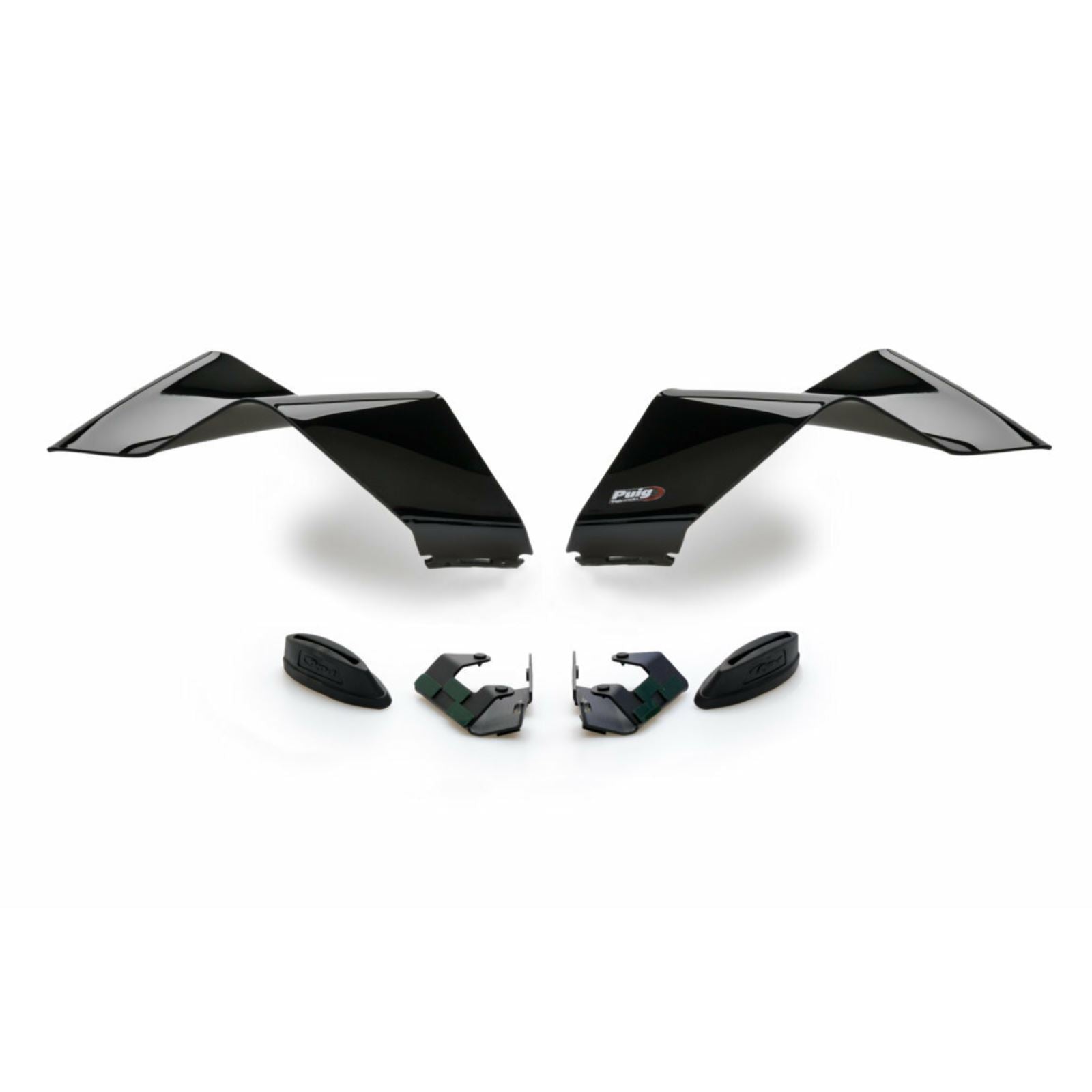 Puig Front GP Downforce Spoiler - Black - Yamaha 20523N_1401353