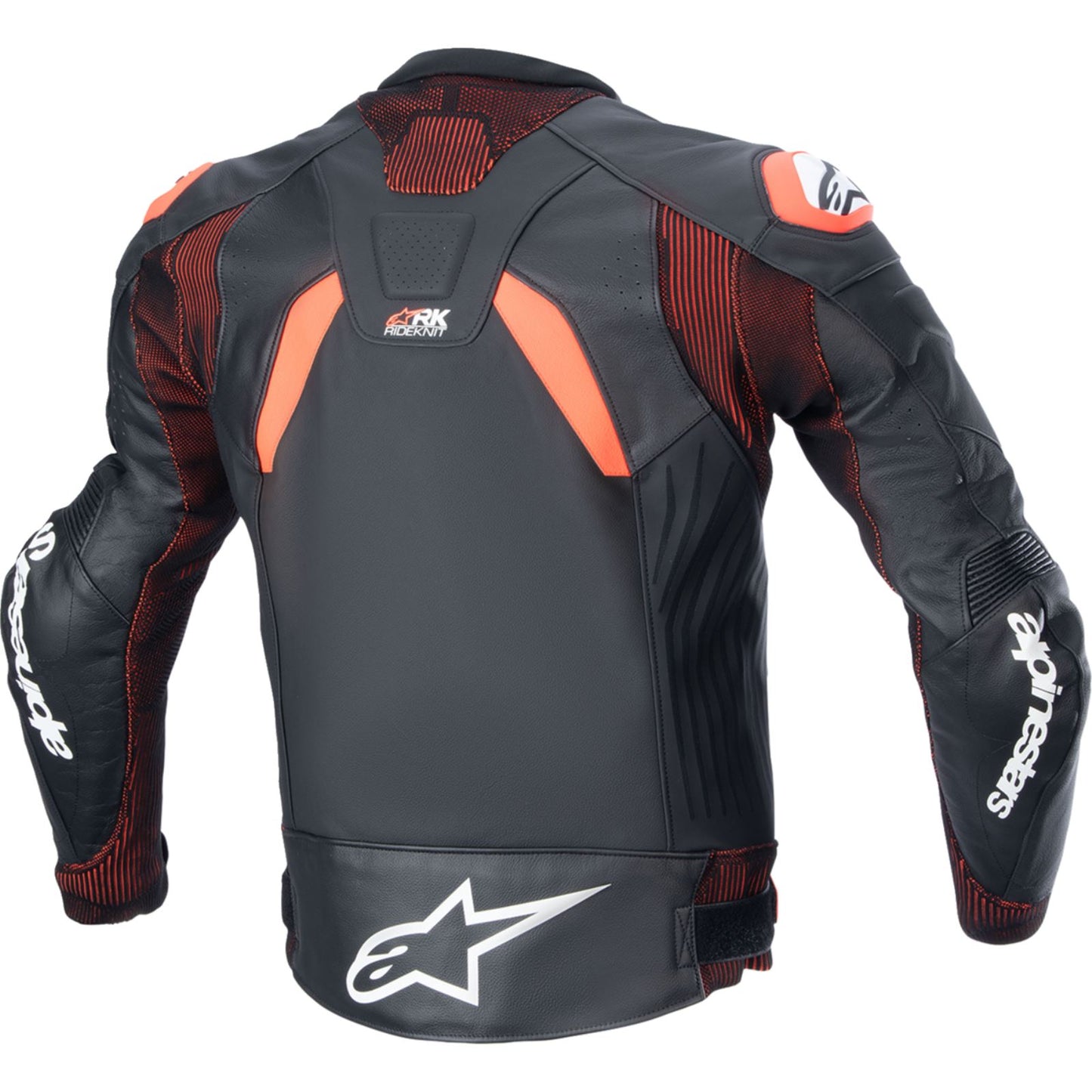 Alpinestars GP Plus R v4 Rideknit® Leather Jacket - Black/Red Fluo/White -56 [MPN: 3100324-1321-56]_1401609