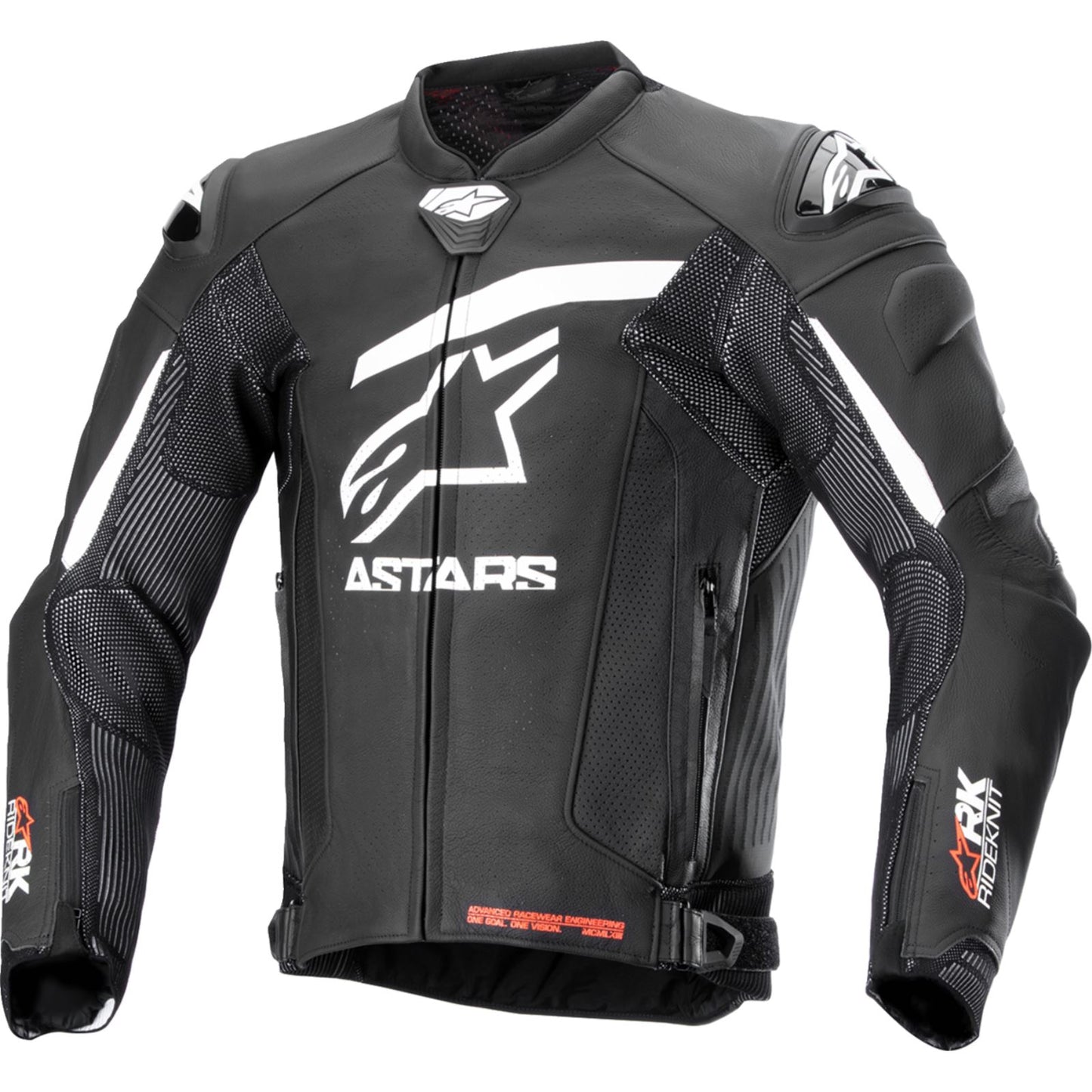 Alpinestars GP Plus R v4 Rideknit® Leather Jacket - Black/White_1401614