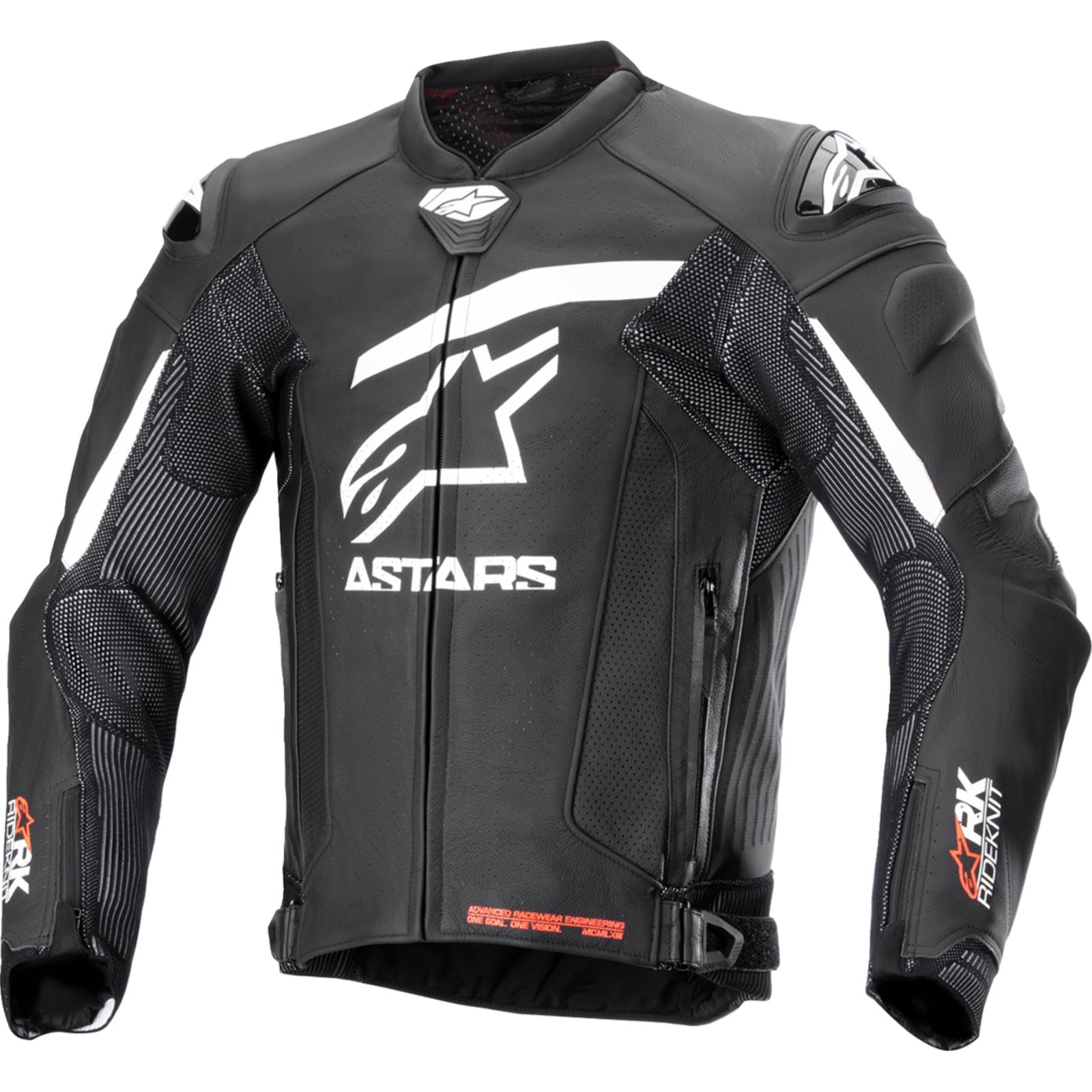 Alpinestars GP Plus R v4 Rideknit® Leather Jacket - Black/White_1401614