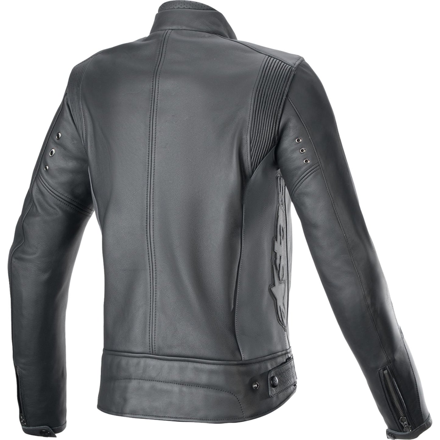 Alpinestars Stella Dyno Leather Jacket - Black Tar Gray/Dark Gray_1401708