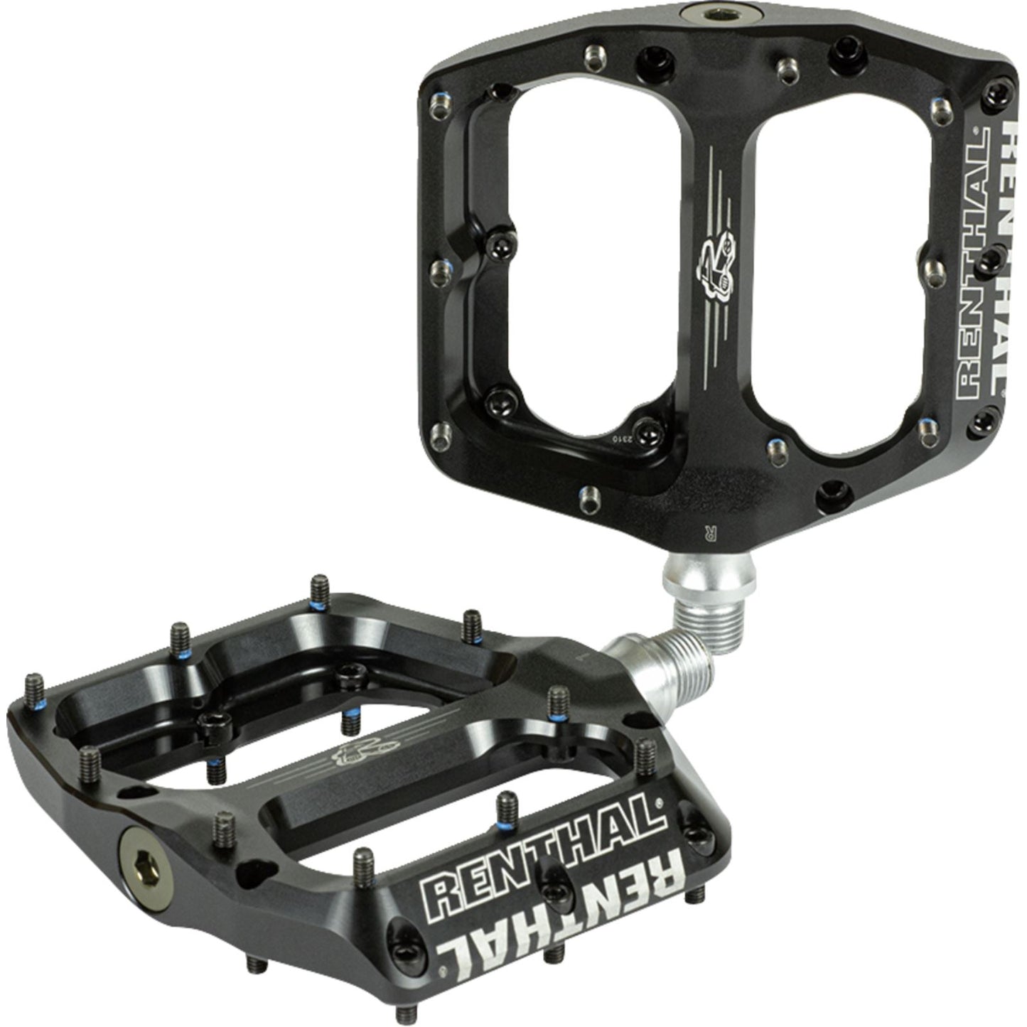 Renthal Revo-F Platform Pedals Body - Spindle - Cr-Mo - 9/16'' - Black PD10001-001-01_1402942