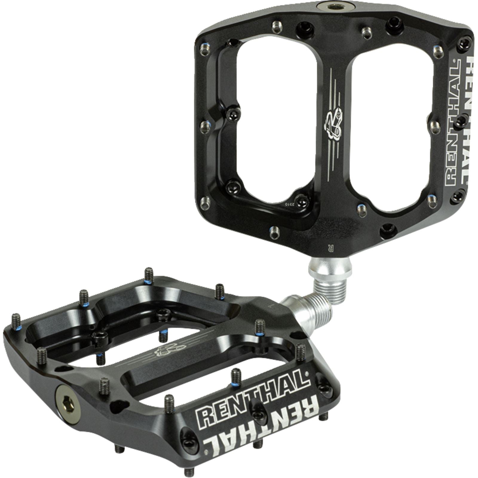 Renthal Revo-F Platform Pedals Body - Spindle - Cr-Mo - 9/16'' - Black PD10001-001-01_1402942