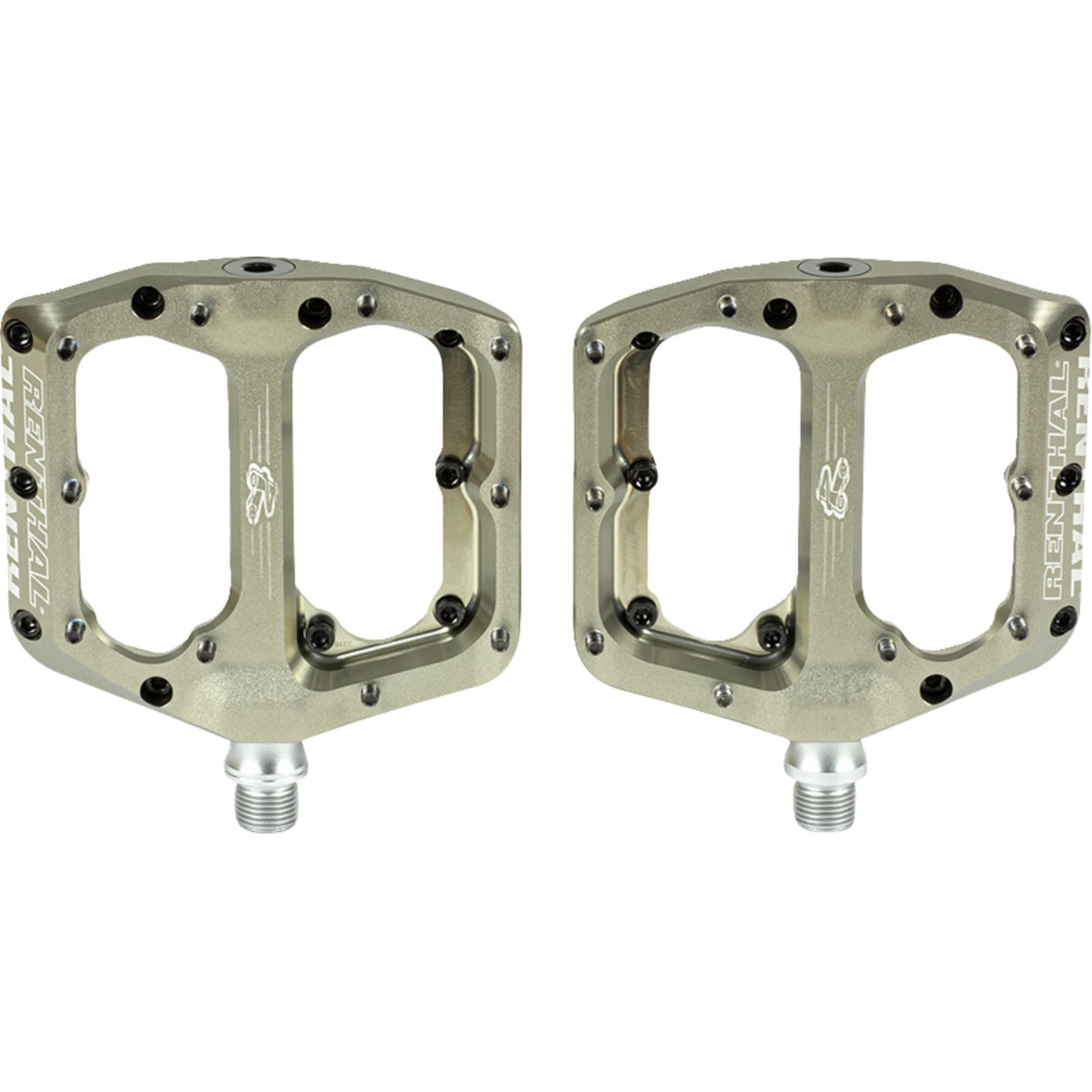 Renthal Revo-F Platform Pedals Body - Spindle - Cr-Mo - 9/16'' - Gold PD10001-002-01_1402928