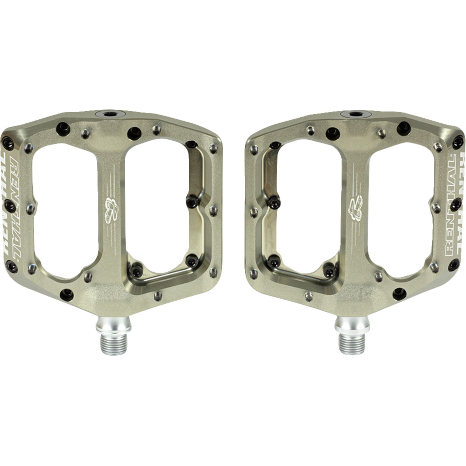 Renthal Revo-F Platform Pedals Body - Spindle - Cr-Mo - 9/16'' - Gold PD10001-002-01_1402928