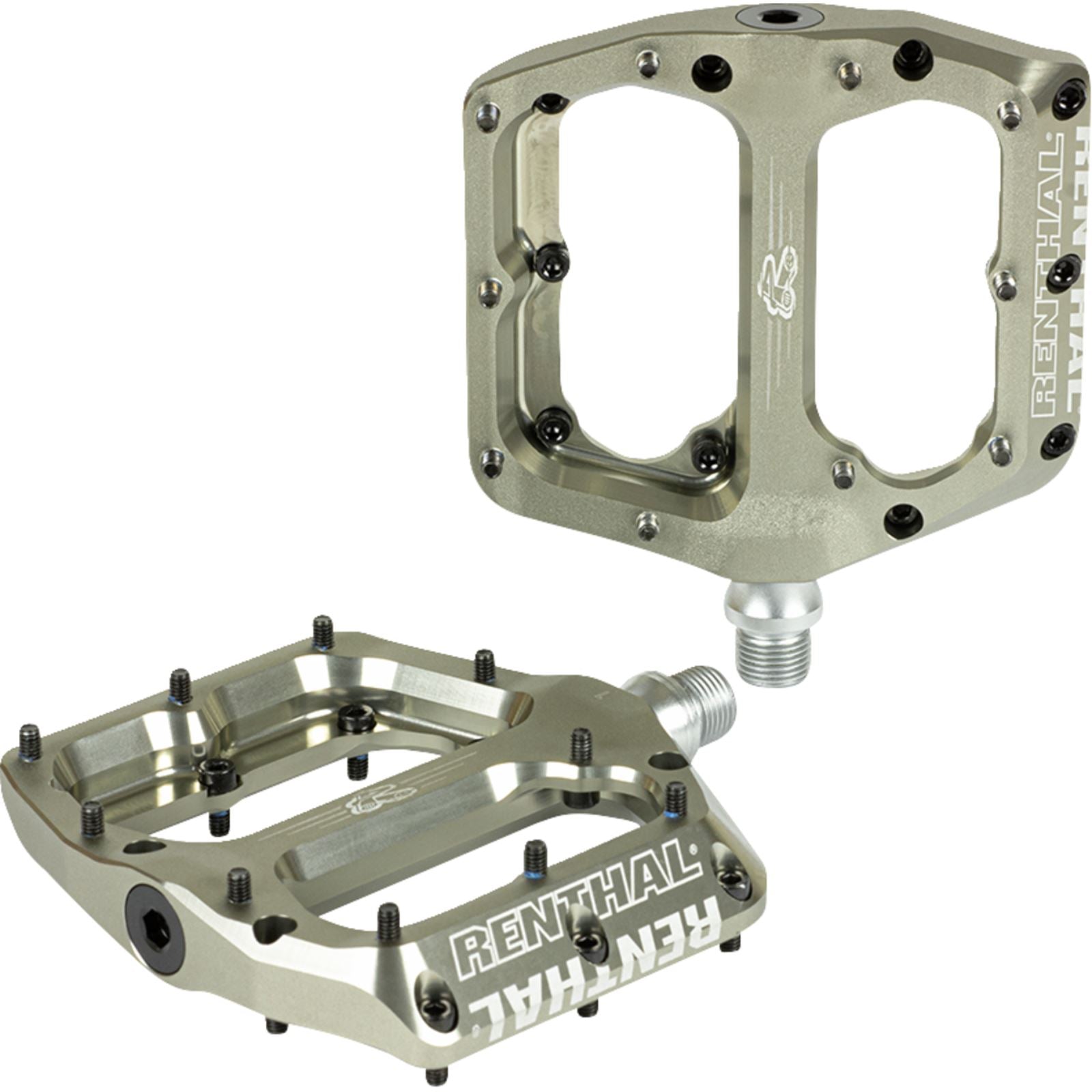 Renthal Revo-F Platform Pedals Body - Spindle - Cr-Mo - 9/16'' - Gold PD10001-002-01_1402950