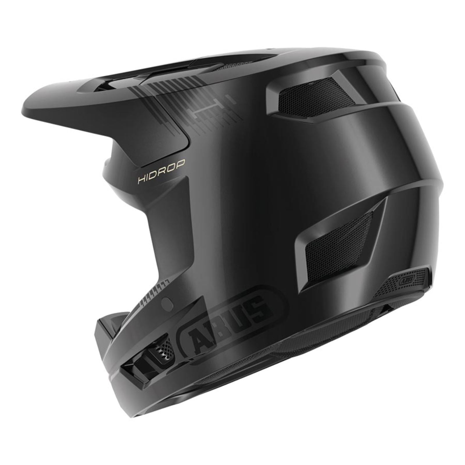 ABUS HiDrop Full Face Helmet S 55 - 56cm - Shiny Black - Small [MPN: 99789]_1403004