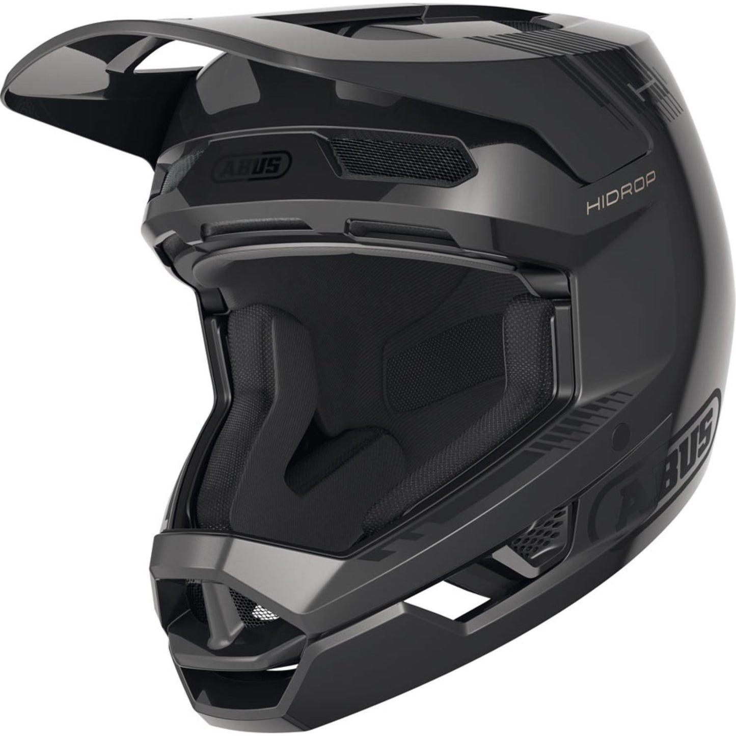 ABUS HiDrop Full Face Helmet Medium 57 - 58cm - Shiny Black [MPN: 99790]_2098069