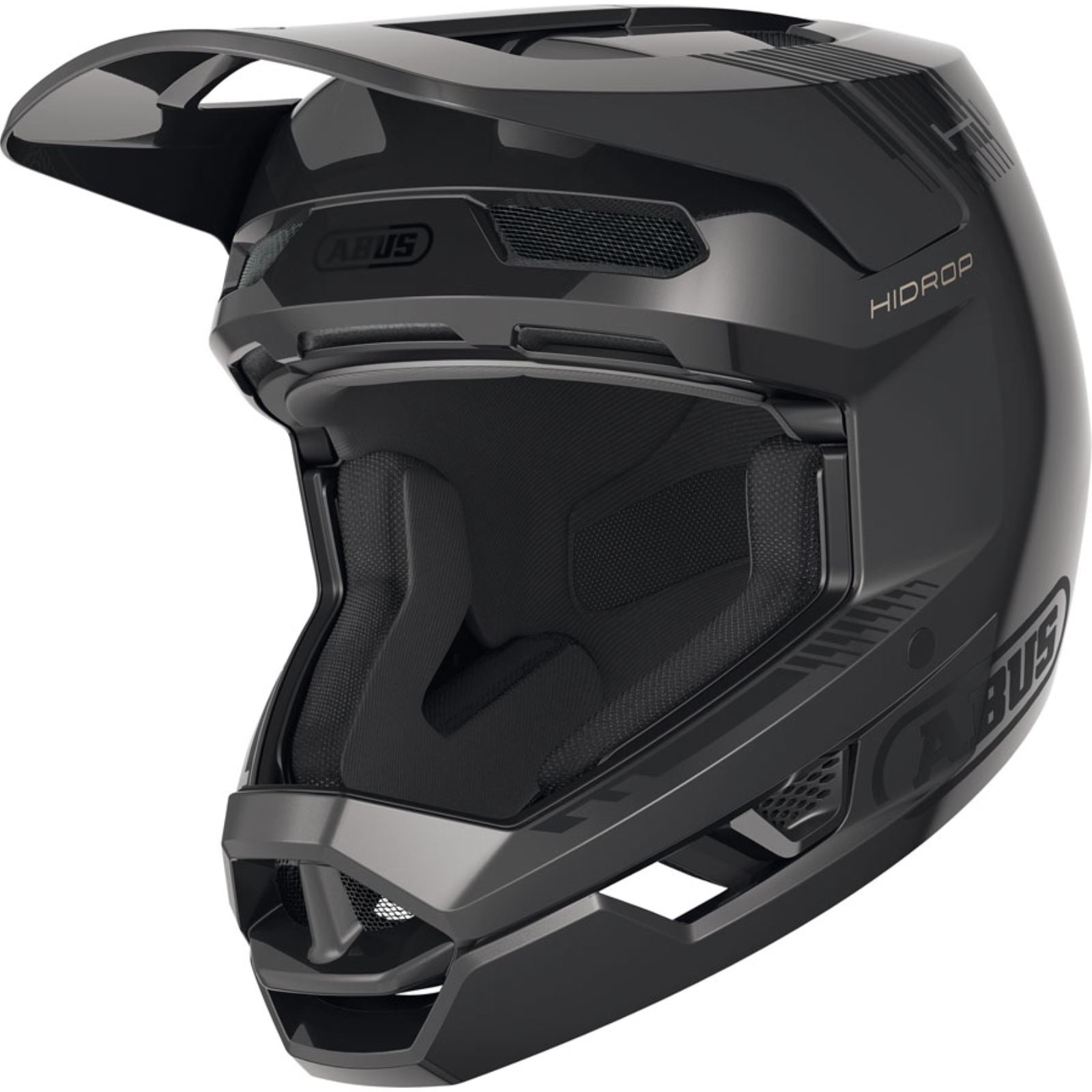 ABUS HiDrop Full Face Helmet Medium 57 - 58cm - Shiny Black [MPN: 99790]_2098069
