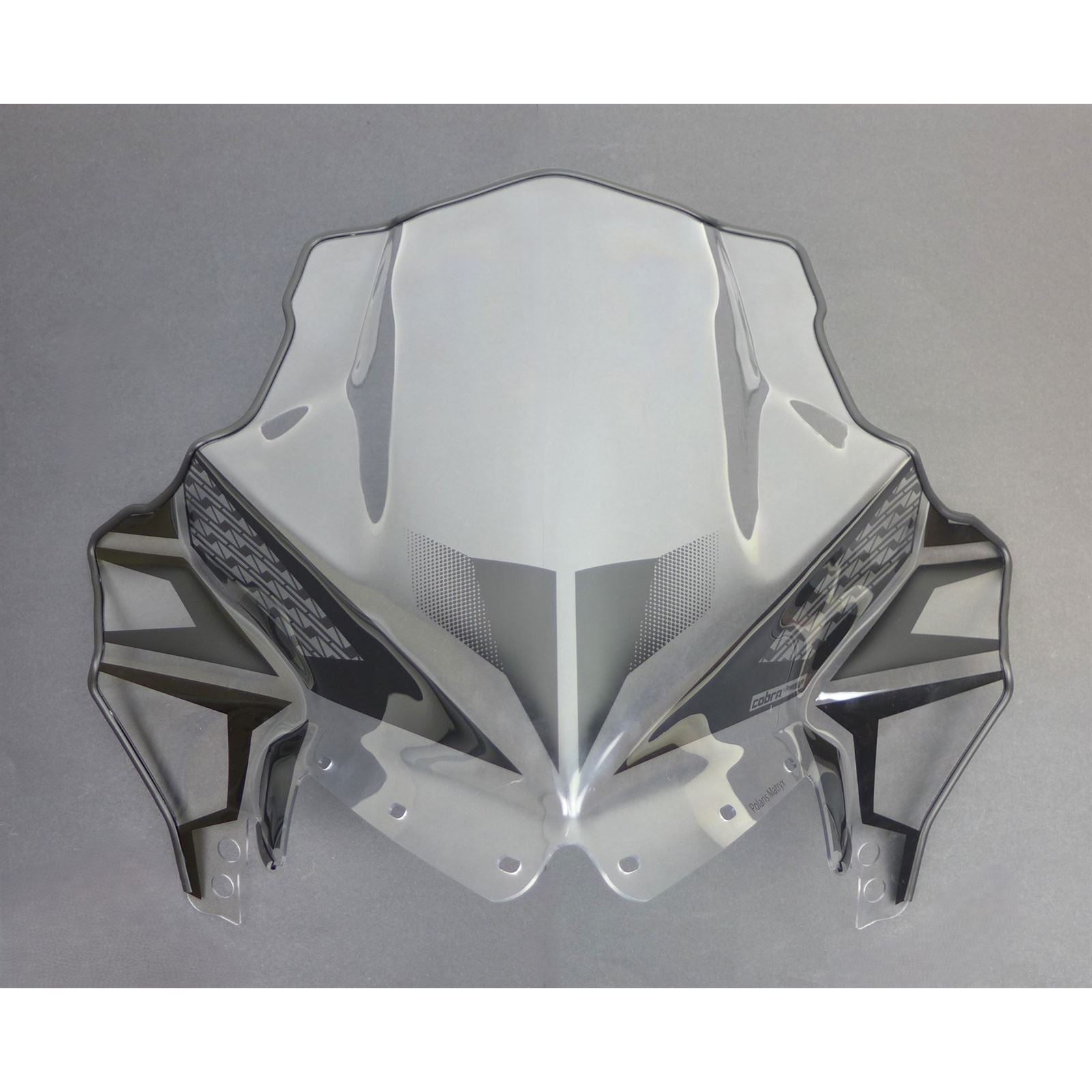 Powermadd Cobra Windshield - Mid - Clear/Black - 18" - for Polaris Matryx OPEN BOX 14630_1498454
