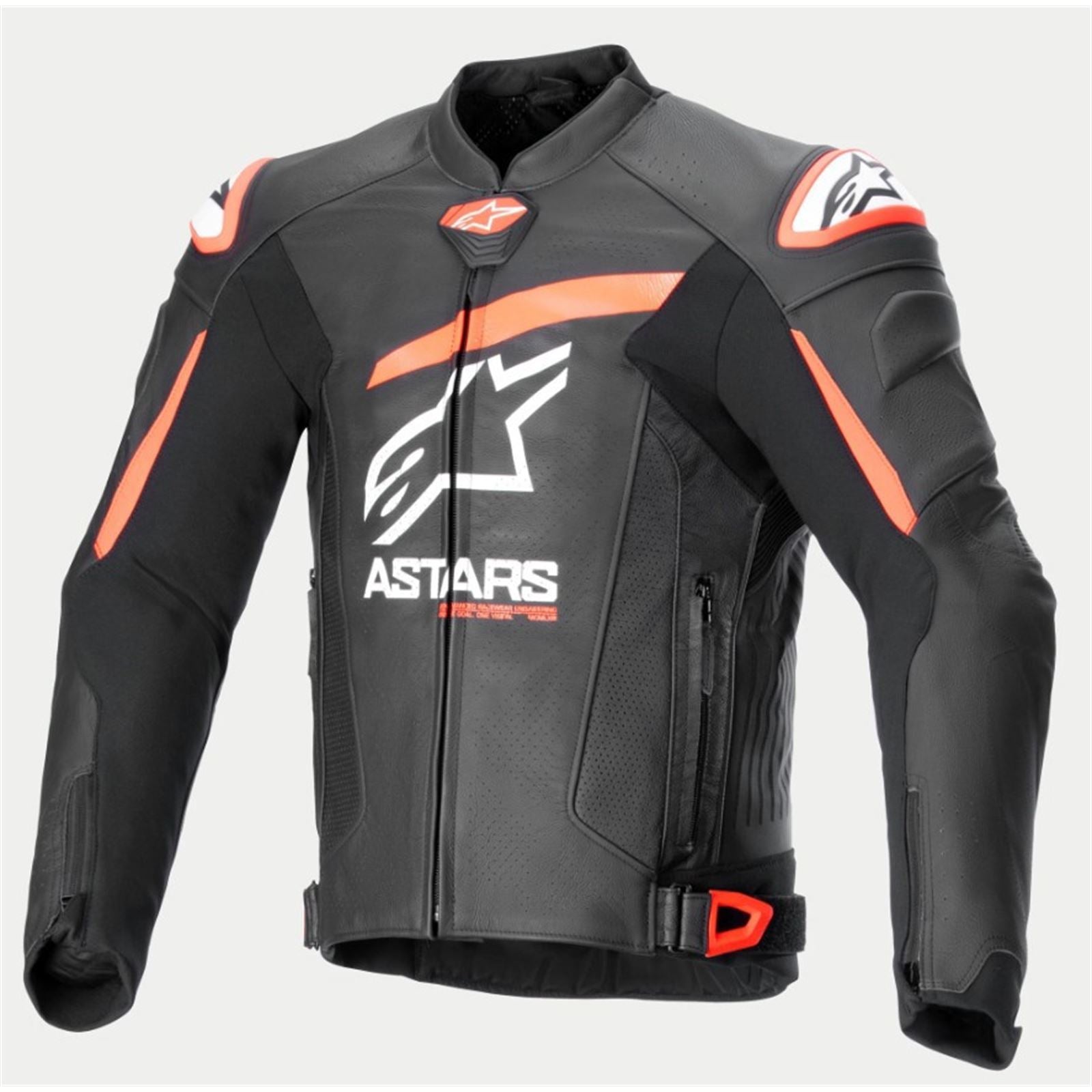 Alpinestars GP Plus R V4 Airflow Leather Jacket - Black/Fluo Red/White_1438774