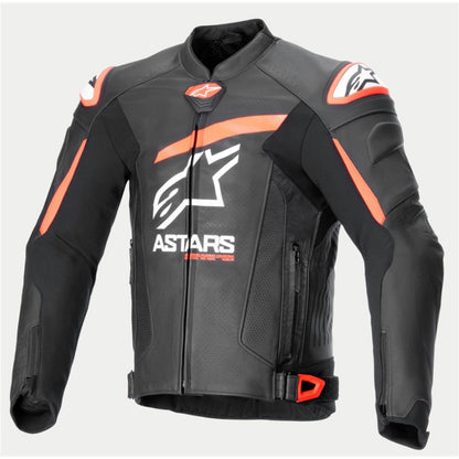 Alpinestars GP Plus R V4 Airflow Leather Jacket - Black/Fluo Red/White_1438774