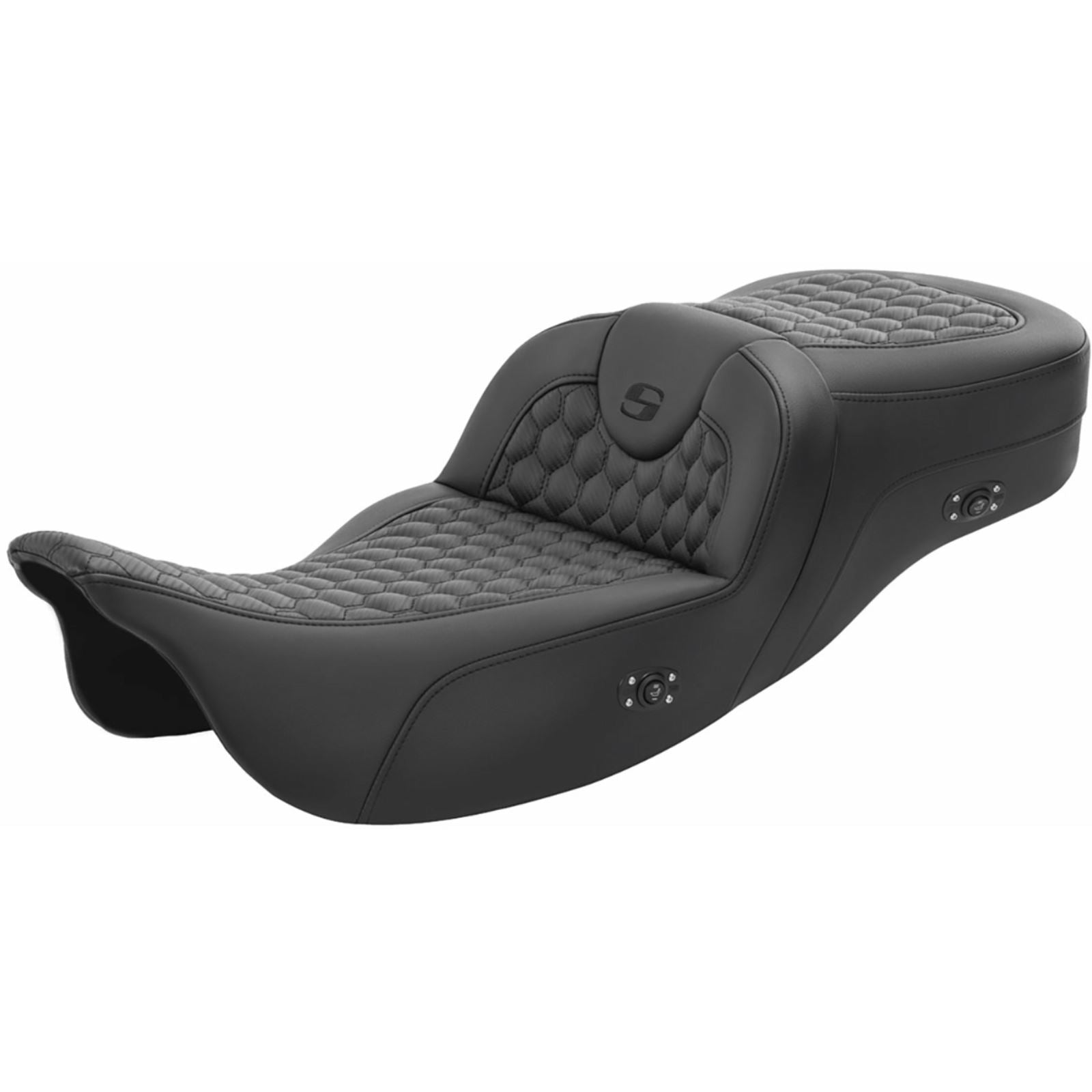 Saddlemen RoadSofa™ Seat - Honeycomb - without Backrest - Heated FL '08-'23 808-07B-190HCT_1409084