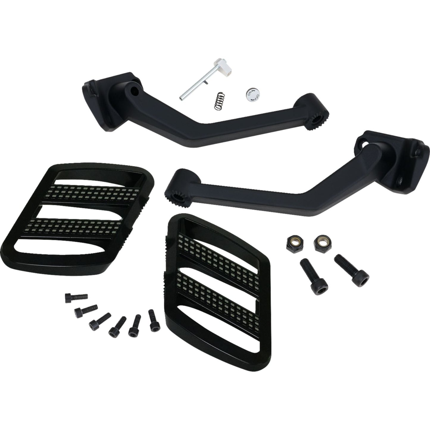 Show Chrome Combat Boards - Passenger - Black w/ Contrast Cut - Ryker '19-'24 41-428_1409073