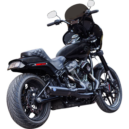 S&S Cycle 2-into-1 Qualifier Exhaust System - 49-State - Black 550-1104_1409052