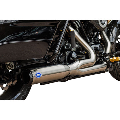 S&S Cycle 2-into-1 Qualifier Exhaust System - 49-State - Silver 550-1108_1409065