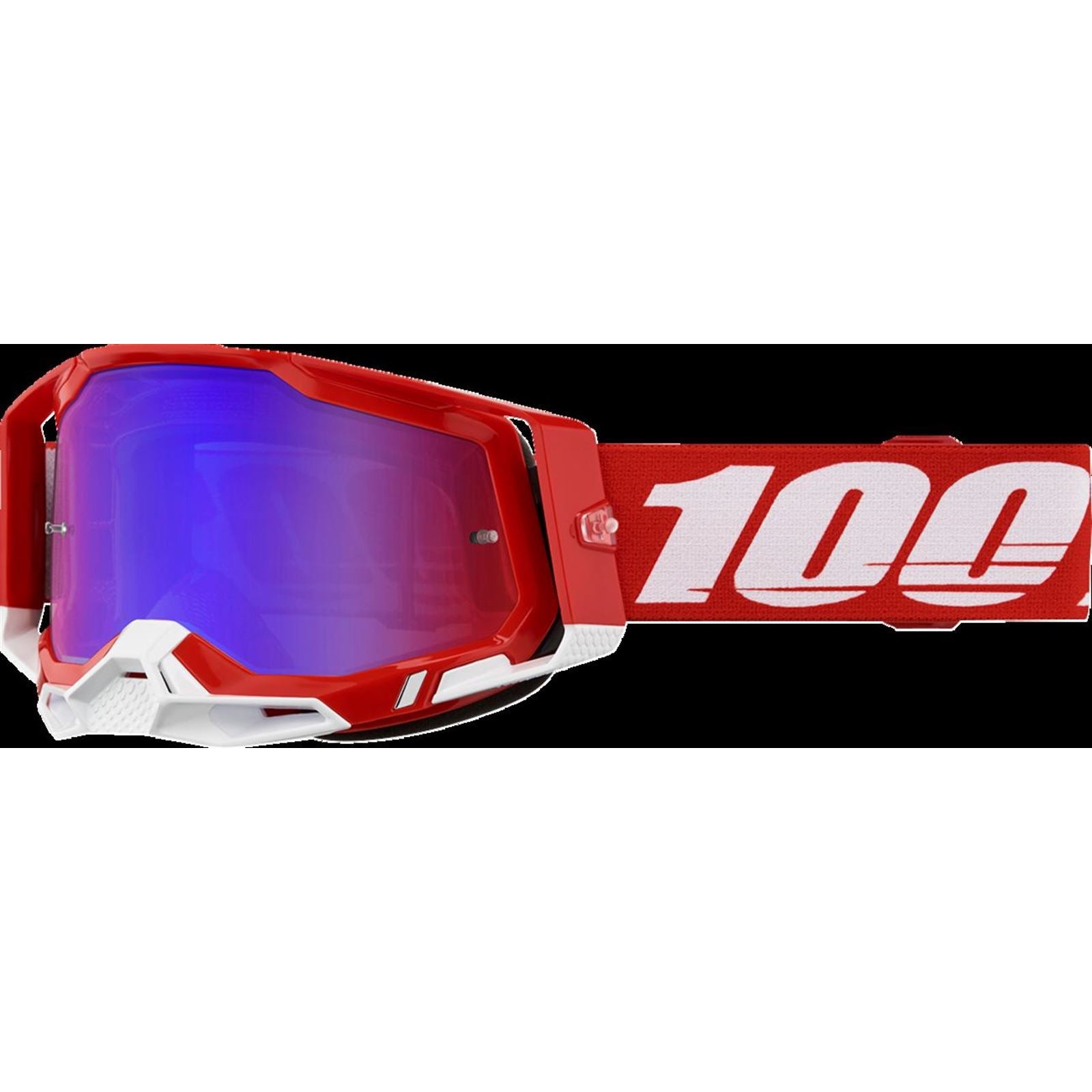 100% Racecraft 2 Goggle - Red - Red/Blue Mirror Lens [MPN: 50010-00038]_1412182