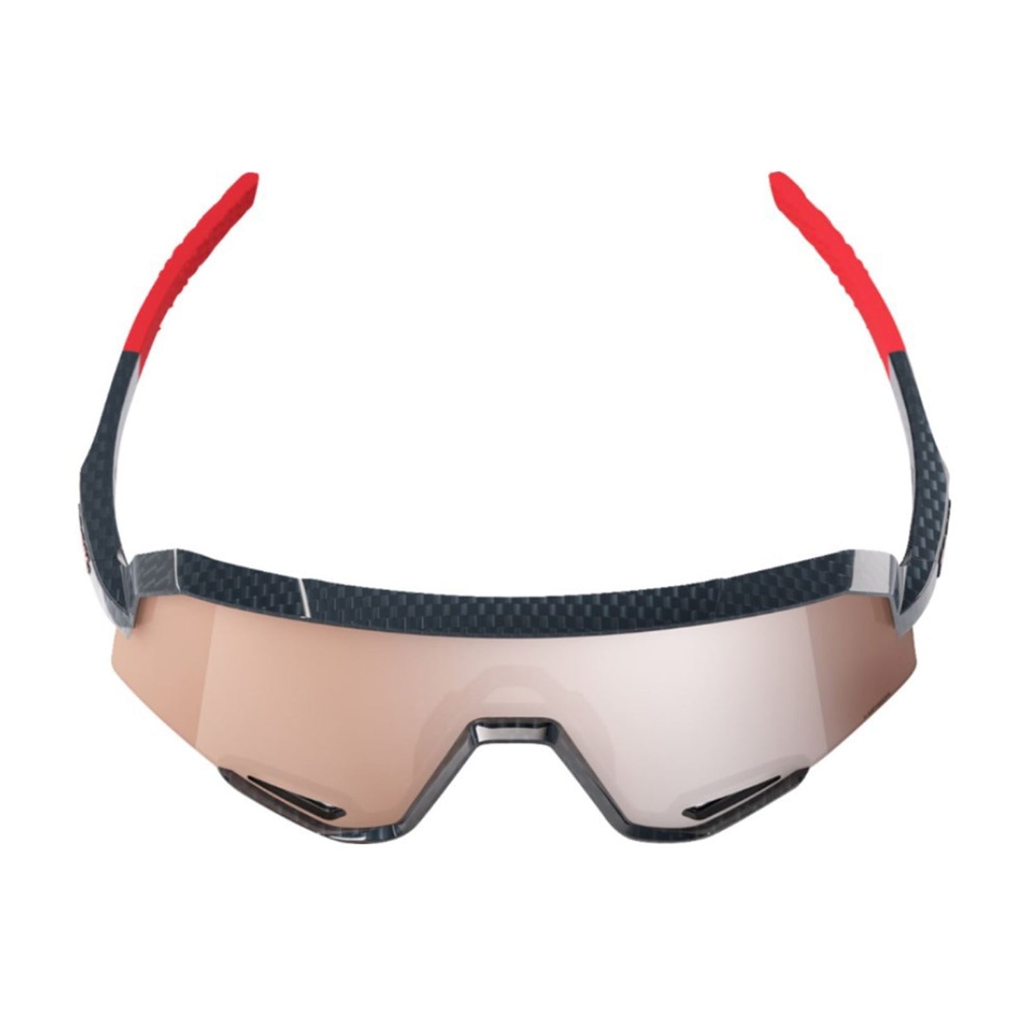 100% Slendale Sunglasses - Gloss Carbon Fiber - HiPER Crimson Silver 60057-00001_1413235