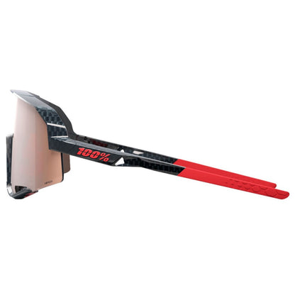 100% Slendale Sunglasses - Gloss Carbon Fiber - HiPER Crimson Silver 60057-00001_1413236