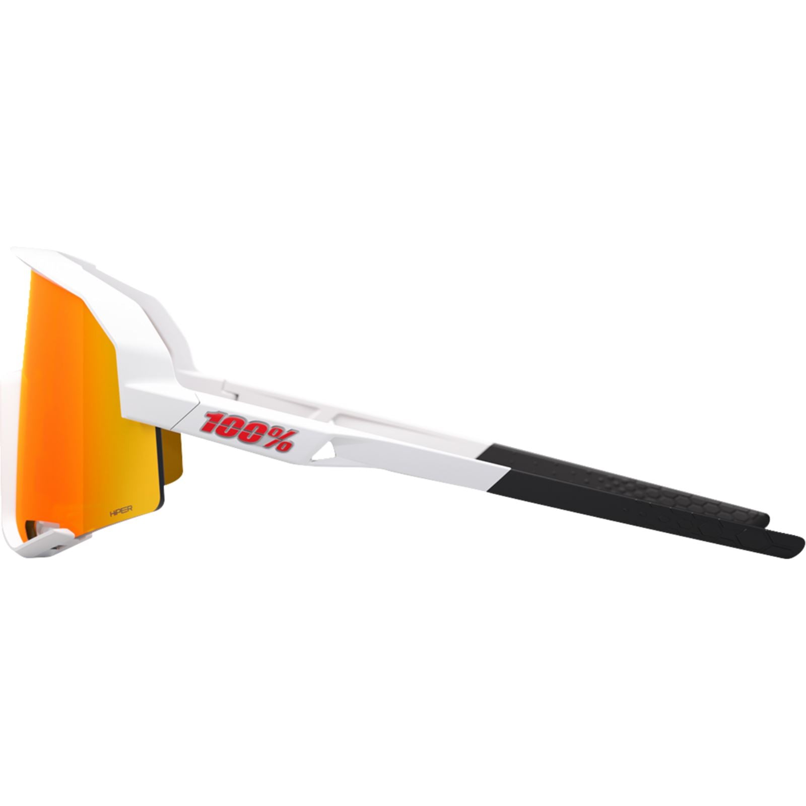 100% Slendale Sunglasses - Matte White - HiPER Red Multimirror 60057-00004_1411050