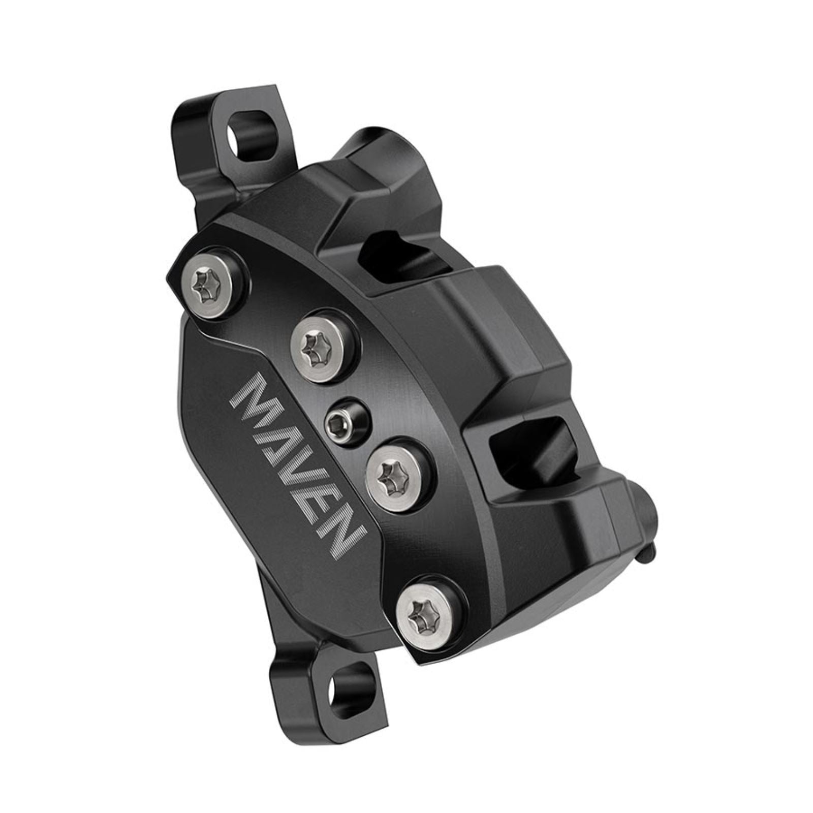 SRAM Maven Silver Disc Brake Caliper Assembly - Front/Rear, Post Mount, 4-Piston, Black, A1 [MPN: 11.5018.056.026]_1409161