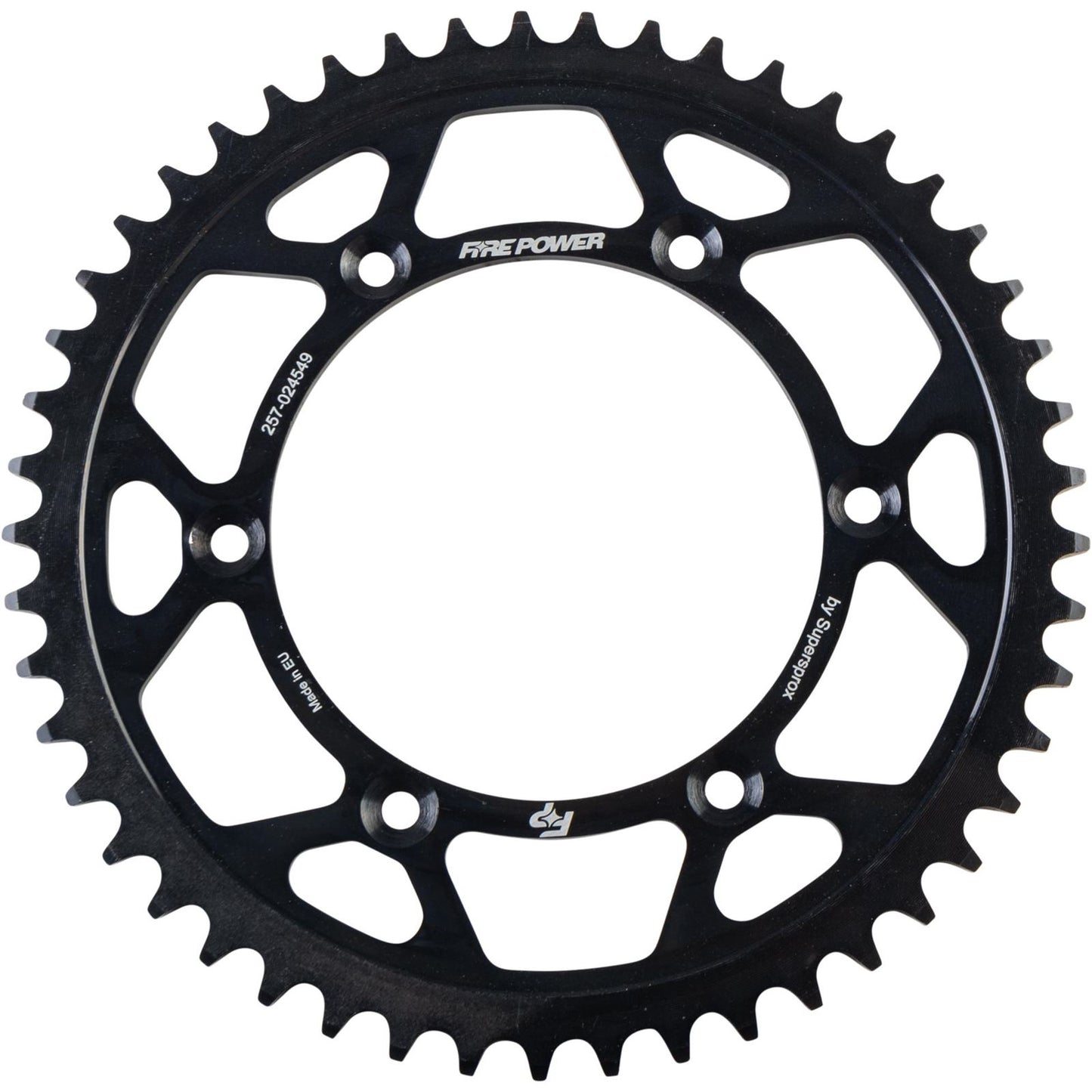 Fire Power Rear Sprocket - Steel - 49T - Black FPS-245-49-BLK_1706921
