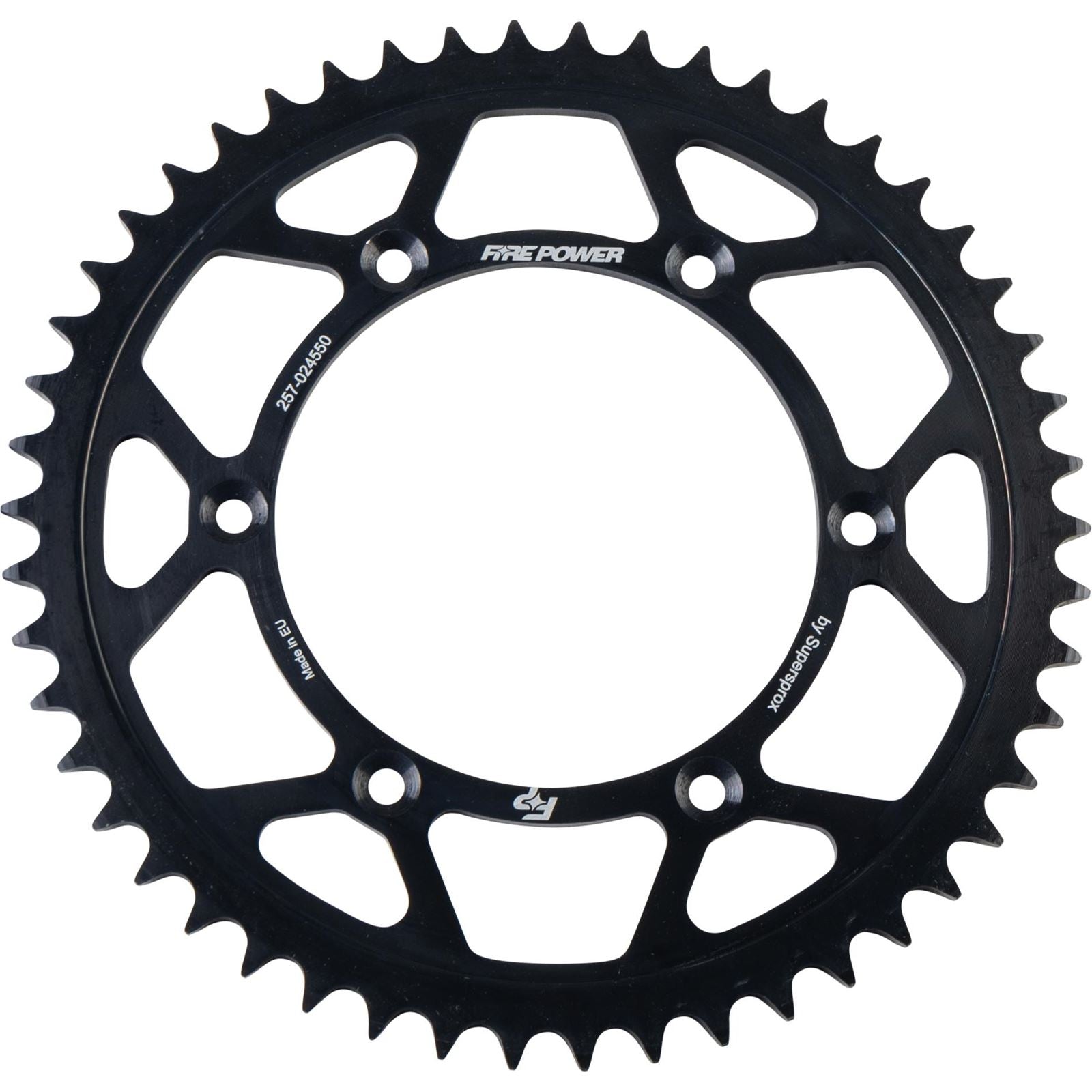 Fire Power Rear Sprocket - Steel - 50T - Black FPS-245-50-BLK_1707415