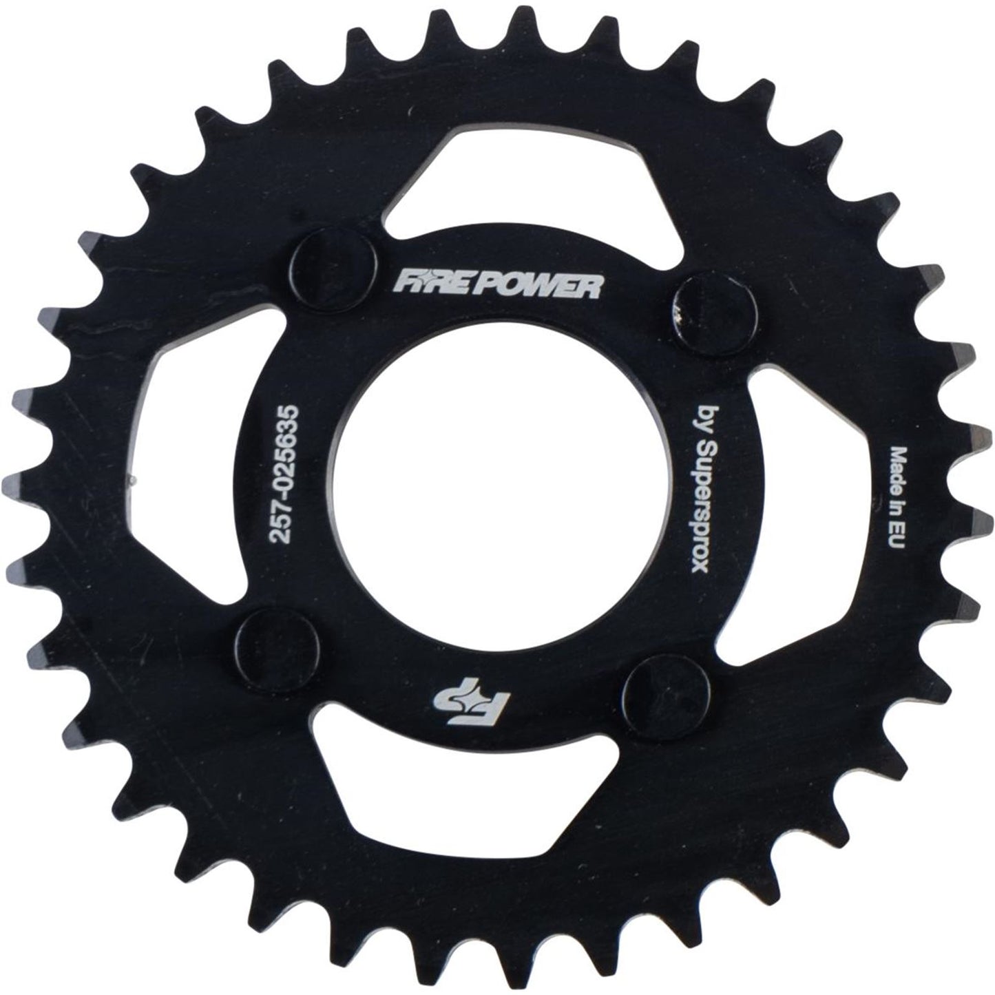 Fire Power Rear Sprocket - Steel - 35T - Black FPS-256-35- BLK_1707026
