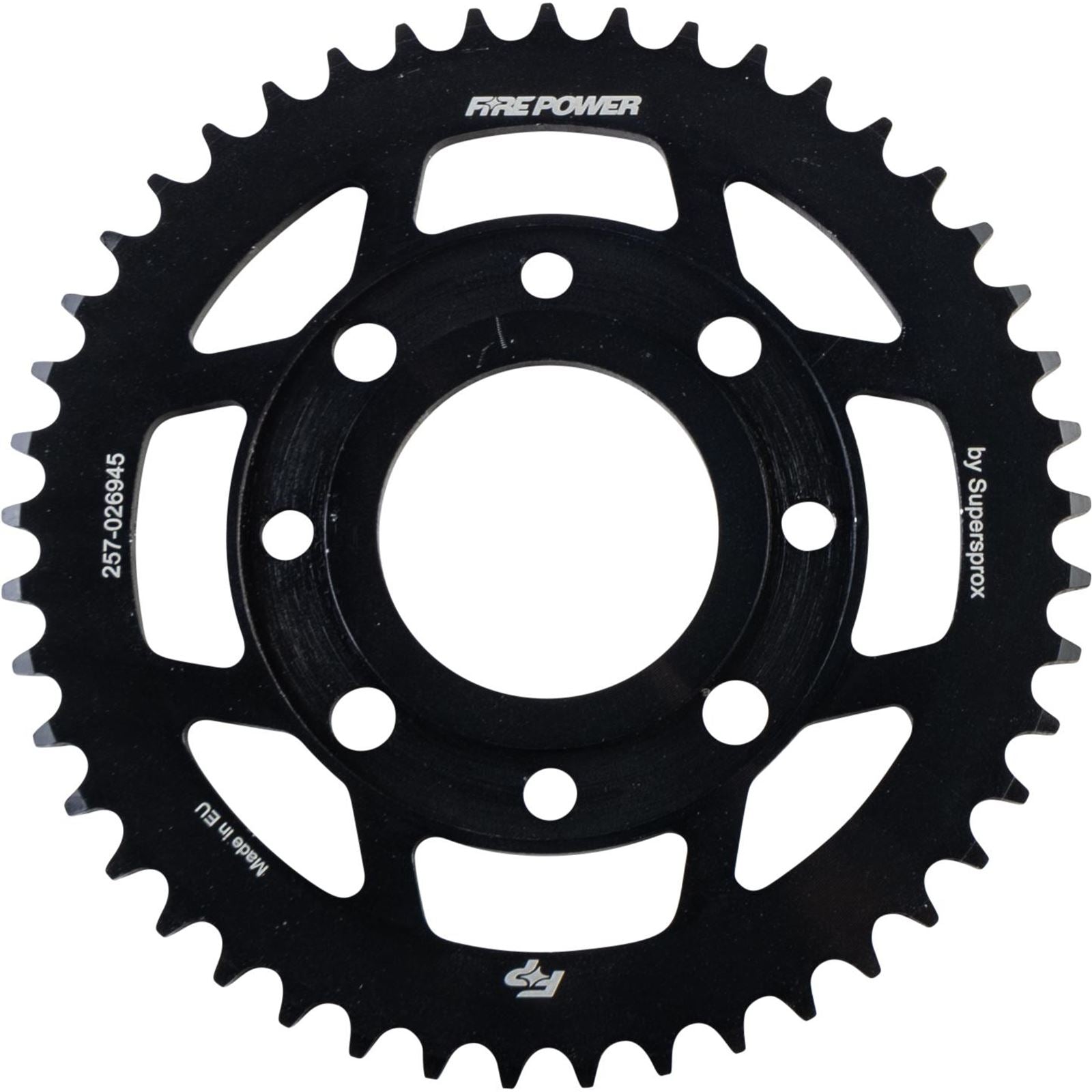 Fire Power Rear Sprocket - Steel - 45T - Black FPS-269-45- BLK_1707030