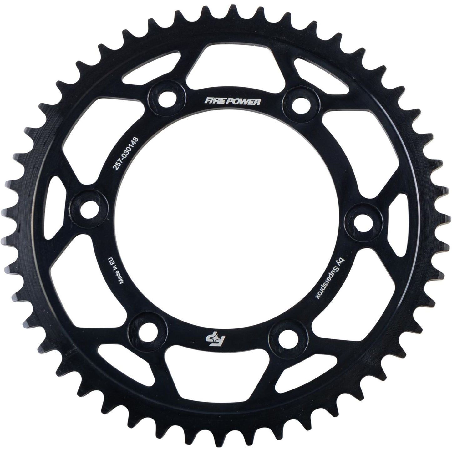 Fire Power Rear Sprocket - Steel - 48T - Black FPS-301-48-BLK_1707448