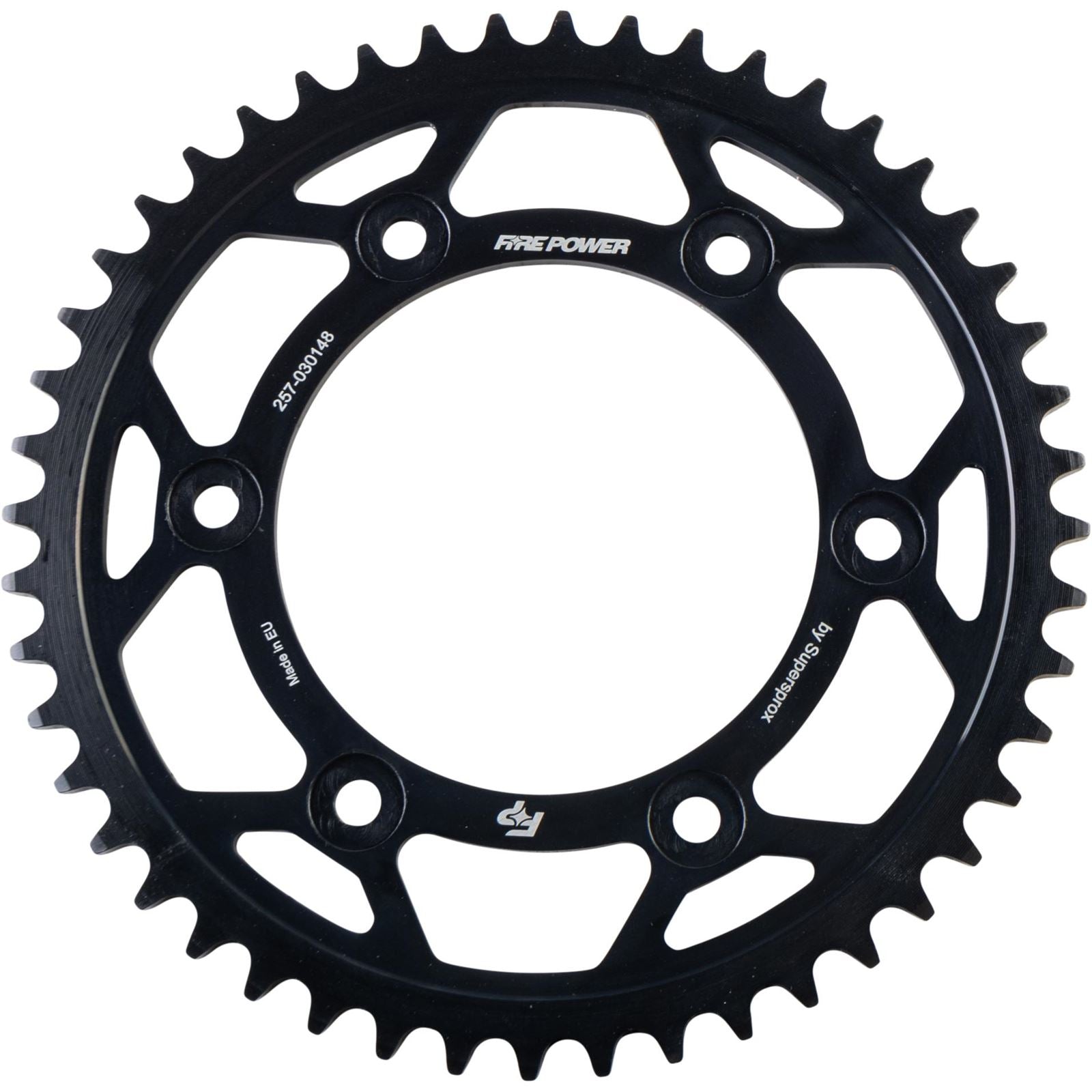 Fire Power Rear Sprocket - Steel - 48T - Black FPS-301-48-BLK_1707448