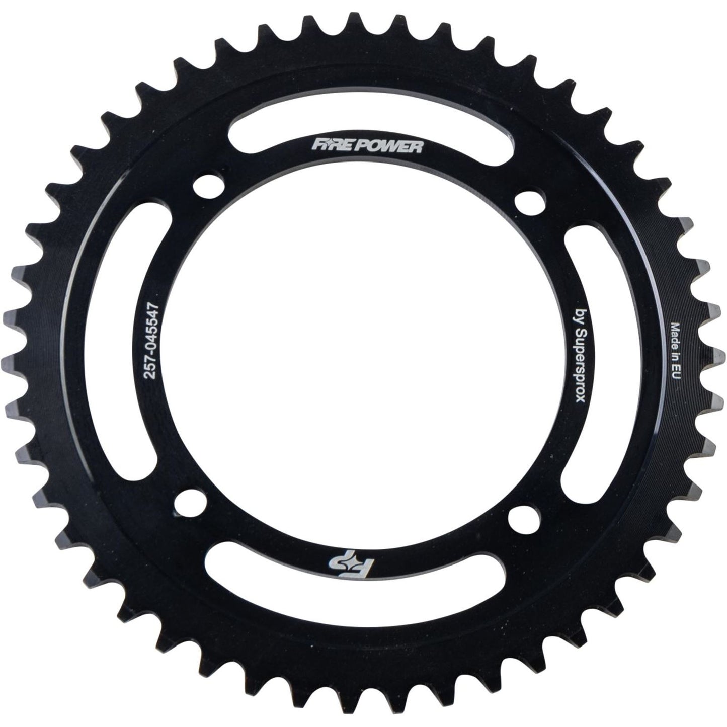 Fire Power Rear Sprocket - Steel - 47T - Black FPS-455-47-BLK_1707015