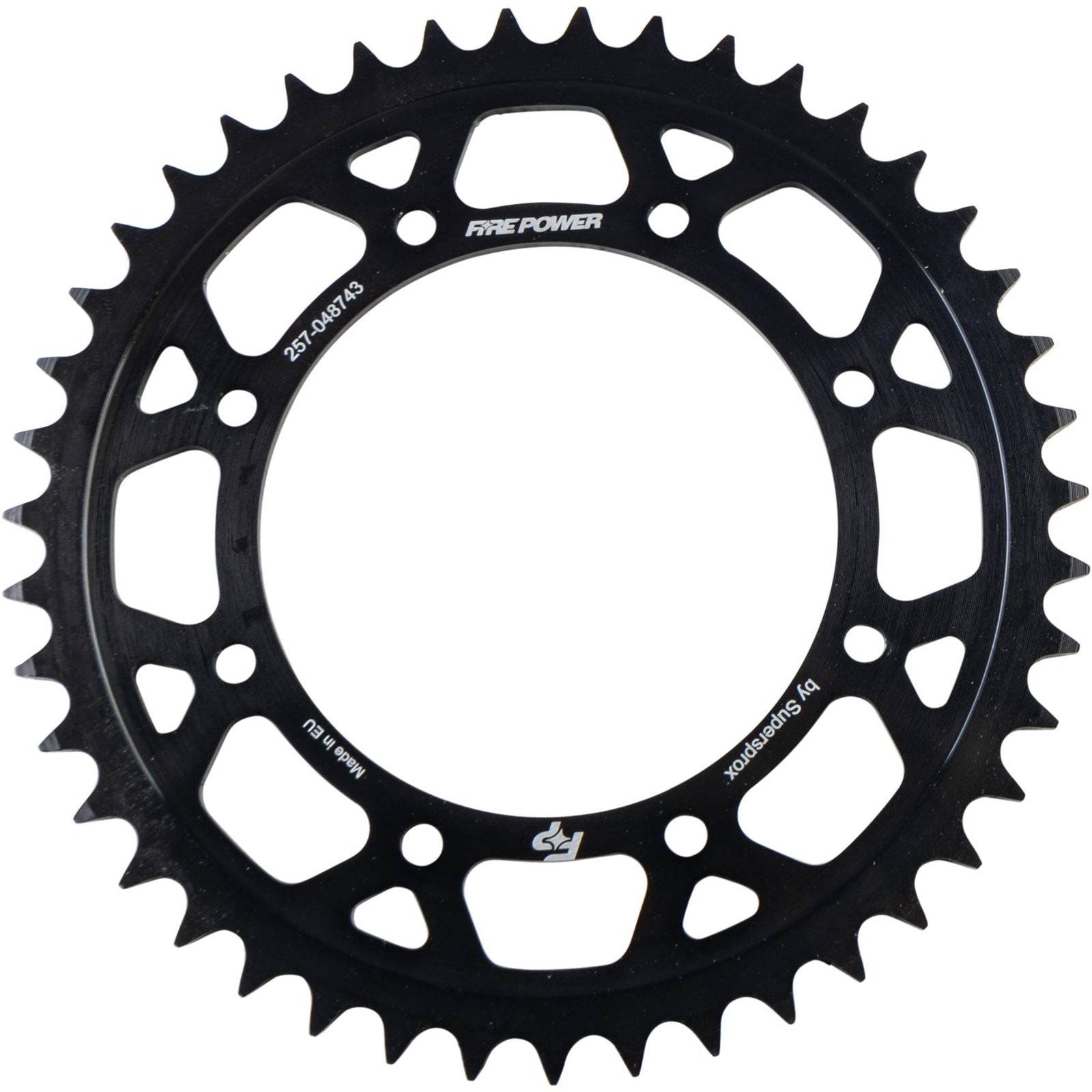 Fire Power Rear Sprocket - Steel - 43T - Black FPS-487-43-BLK_1706960