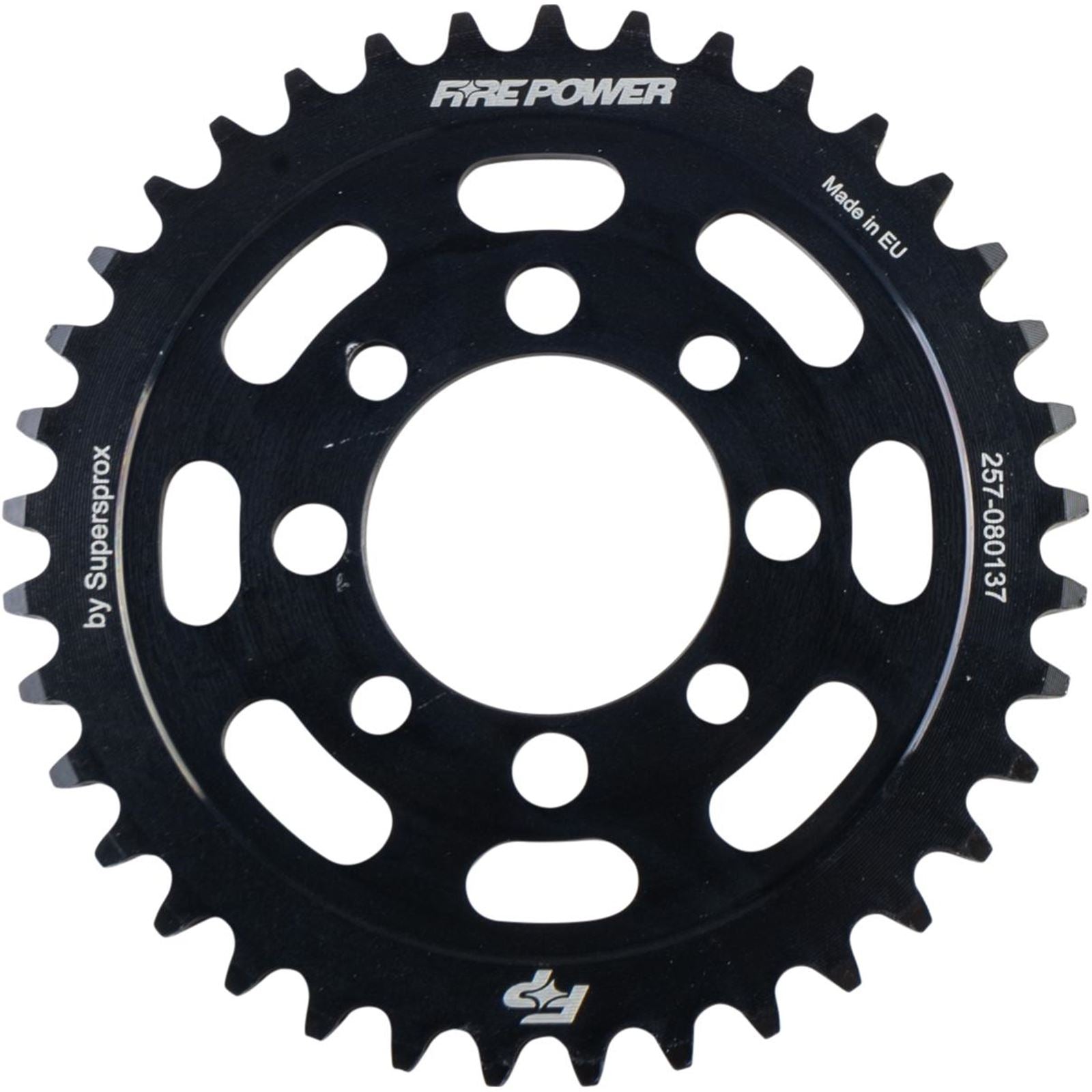 Fire Power Rear Sprocket - Steel - 37T - Black FPS-801-37-BLK_1706945