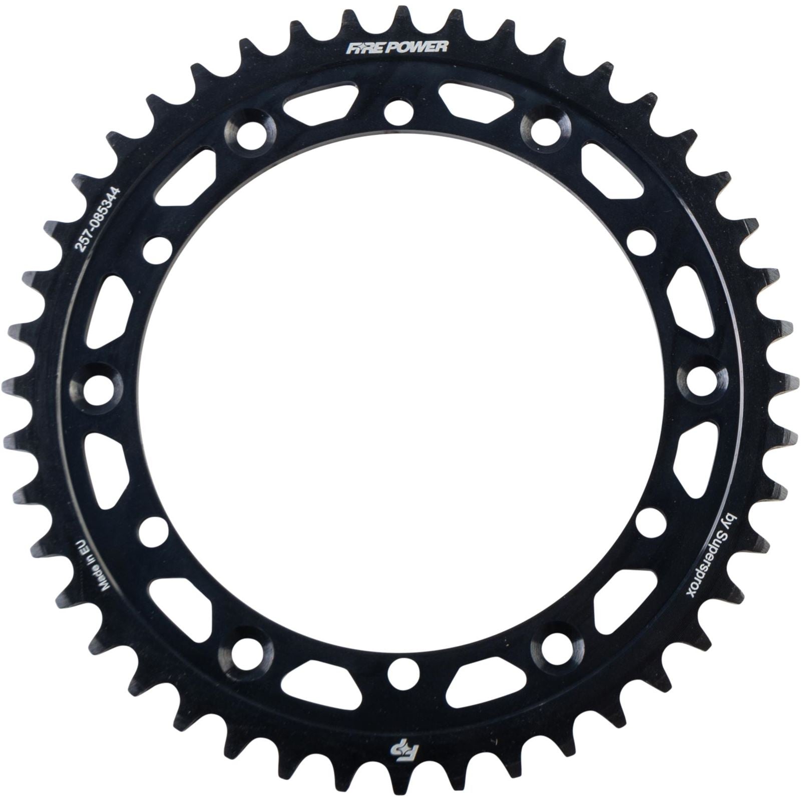 Fire Power Rear Sprocket - Steel - 44T - Black FPS-853-44-BLK_1707135