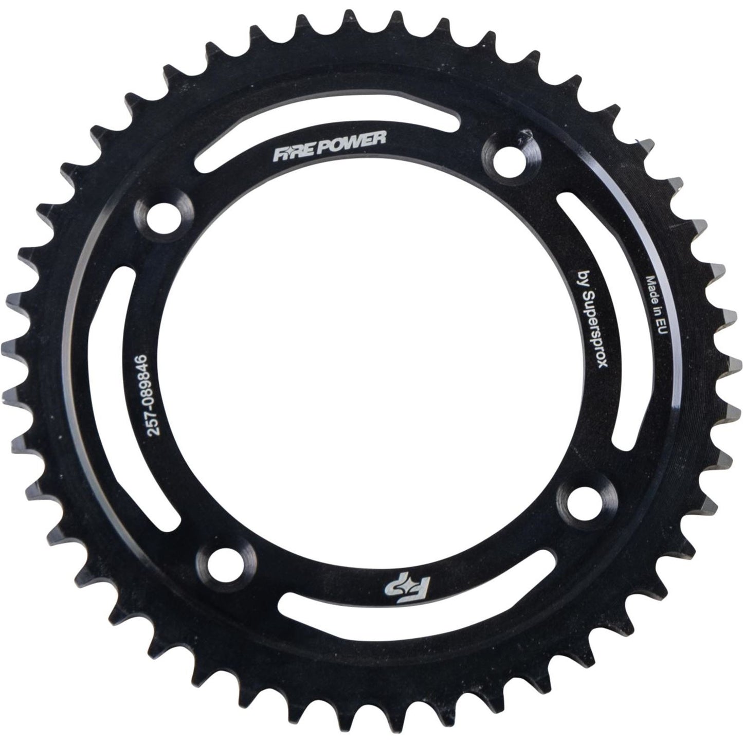 Fire Power Rear Sprocket - Steel - 46T - Black FPS-898-46-BLK_1710335