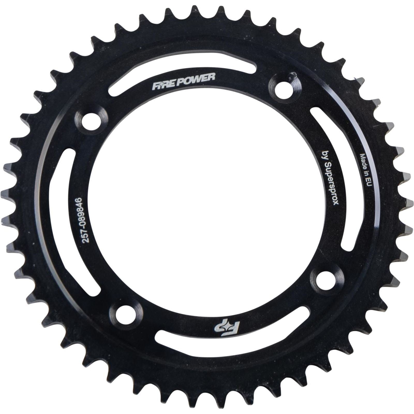 Fire Power Rear Sprocket - Steel - 46T - Black FPS-898-46-BLK_1710335
